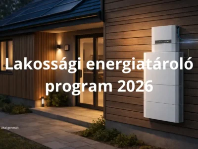 lakossági energiatároló program otthoni akkumulator